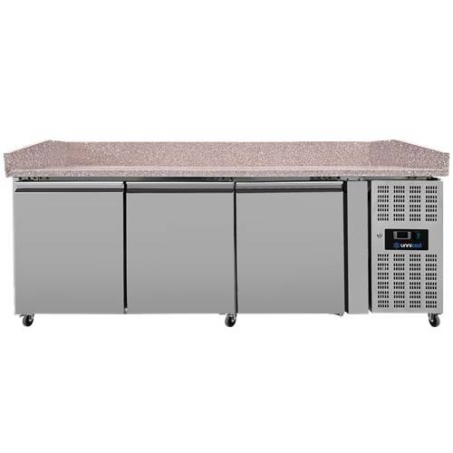 Pizzakühltische | Pizza Counter 3 Türen – 202x80x100cm